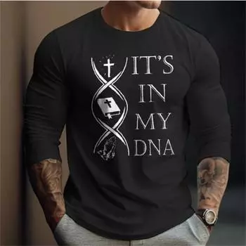 Футболки с длинными рукавами и буквами для мужчин, хлопковая футболка с принтом, одежда для стариков, уличная одежда, винтажный топ, футболка, мужская одежда S