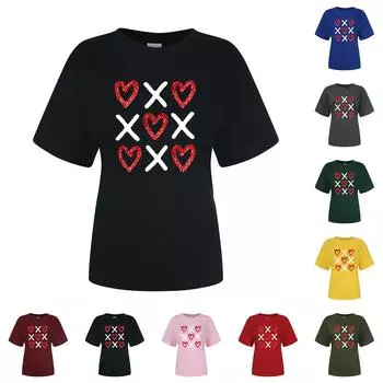 Футболки с графическим принтом Уличная повседневная одежда с коротким рукавом с принтом XXL