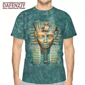 Футболки с изображением Древнего Египта, египетский символ, фараон, 3D-принт, для мужчин и женщин, модная футболка с коротким рукавом, детские футболки, топы, одежда S красный