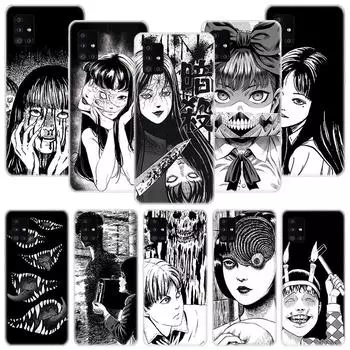 Футболки с изображением комиксов ужасов Junji Ito Tomie, чехол для телефона Samsung Galaxy A12 A22 A32 A42 A52 A72 A51 A71 5G A41 A31 A21 A02S M12 M21 M31 Samsung A12 5G
