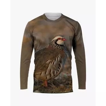 Футболки с изображением животных для охоты и камуфляжа, перепелиные 3D-принты, мужские и женские футболки с длинным рукавом, свободные свитера Harajuku, футболки, топы, одежда S
