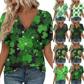 Футболки с коротким рукавом, футболки с v-образным вырезом, женские модные топы, модные легкие, мягкие повседневные летние наряды XXL