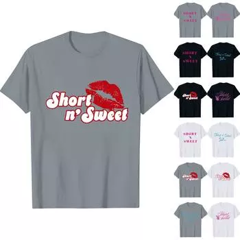 Футболки с короткими рукавами для женщин, модные топы, легкие и мягкие повседневные летние наряды, одежда L чёрный