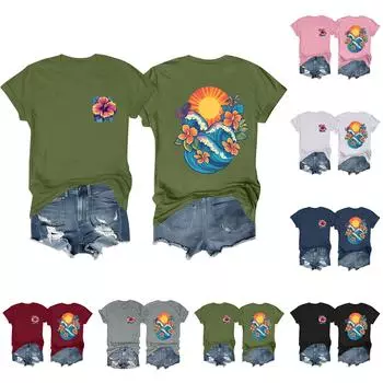 Футболки с короткими рукавами для женщин, модные топы, легкие и мягкие повседневные летние наряды, одежда XXL розовый