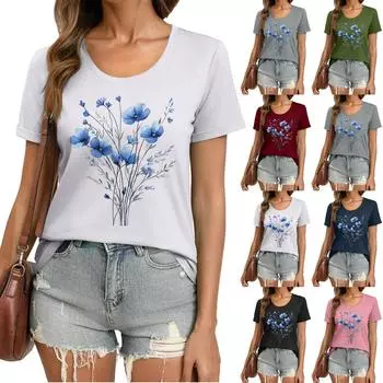 Футболки с короткими рукавами для женщин, модные топы, легкие и мягкие повседневные летние наряды, одежда S розовый