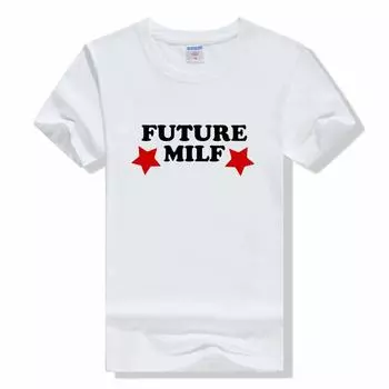 Футболки с принтом FUTURE MILF 90s, модные повседневные укороченные топы с круглым вырезом и короткими рукавами, летняя уличная футболка L