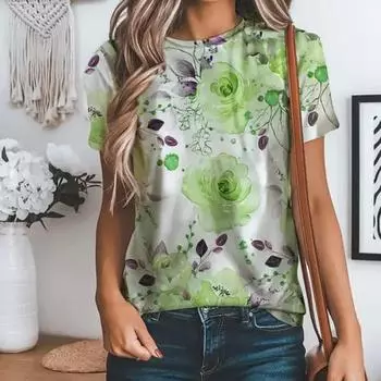 Футболки с принтом «Милый кот» 3D, летняя новая круглая горловина с короткими рукавами, дышащая легкая ткань для женщин, повседневная спортивная футболка, топ XS