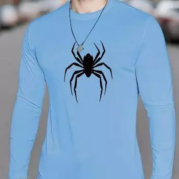 Футболки с принтом животных и пауков для мужчин, футболки с длинным рукавом, повседневные свитера с круглым вырезом, мужская одежда больших размеров XS белый