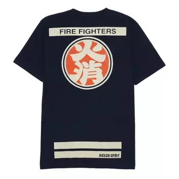 Футболки с японским дизайном (Серия Discharge Print/OD HIKESHI - НОВЫЙ темно-синий XXL) 100% хлопок/уличная футболка унисекс большого размера с рисунком для мужчин и женщин