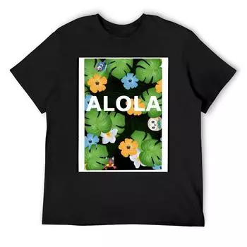 Футболки с рисунком Alola Футболки с графическими пустыми рубашками Мужские S белый