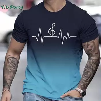 Футболки с рисунком для мужчин Футболки с градиентным принтом для мужчин Летние футболки с градиентным принтом Футболки с рисунком для мужчин Летняя одежда с рисунком Футболки с рисунком для мужчин Футболка с рисунком XXS