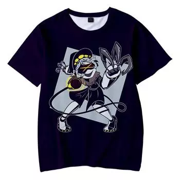 Футболки с рисунком «Дроны-убийцы», аниме, женские и мужские футболки с рисунком, круглый вырез с мультяшным принтом, большие размеры с короткими рукавами, модная мужская одежда, уличная одежда XS белый