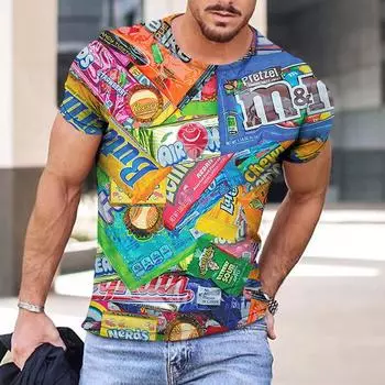 Футболки с рисунком из мультфильмов, мужские летние футболки в стиле ретро, мужская уличная одежда, 3D-принт, модные футболки с коротким рукавом и круглым вырезом S