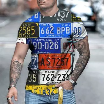 Футболки с рисунком из мультфильмов, мужские летние футболки в стиле ретро, мужская уличная одежда, 3D-принт, модные футболки с коротким рукавом и круглым вырезом S