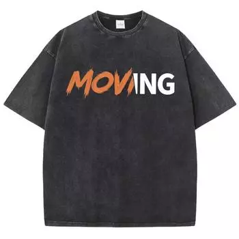 Футболки с рисунком Moving Art Text Pattern, мужские футболки с универсальным узором, классная футболка Kawaii, большой размер, оригинальность, короткий рукав S