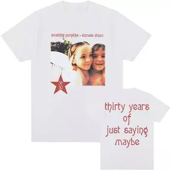 Футболки Siamese Dream 30th Anniversary Футболка с рок-группой The Smashing Pumpkins Летние хлопковые мягкие мужские футболки с графическим принтом XS белый