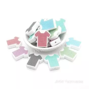 Футболки, силиконовые фокусные бусины для ожерелья, ювелирные изделия, брелки-ручки, брелки для рукоделия, аксессуары для бисерной ручки и материал ручной работы Set of 10