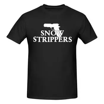 Футболки Snow Strippers Gun Tee Nice Album Tour Merch Уличная одежда Oversize Casual Men Women Clothing Топы Harajuku Y2k S