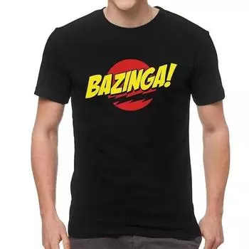 Футболки «Теория большого взрыва», мужские новые топы, футболка Bazinga Sheldon Cooper Geek TBBT, уникальная футболка 6XL