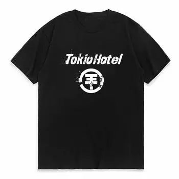Футболки Tokio Hotel, уличная одежда рок-группы с графическим принтом, унисекс, женская модная футболка большого размера с короткими рукавами, футболки, крутая футболка L