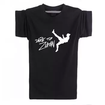 Футболки Top Dare To Zlatan Ibrahimovic, футболка шведского футболиста Paris, футболки с короткими рукавами S