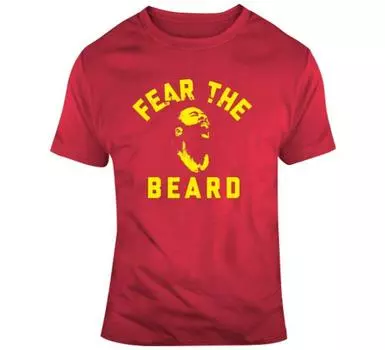 Футболки унисекс Fear The Beard James Harden Houston Basketball Fan V2 S