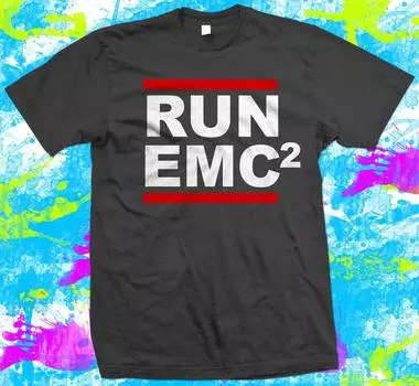 Футболки унисекс Geek Einstein Run Emc2 E=Mc2 Geek S