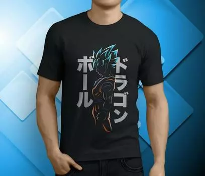 Футболки унисекс Goku Super Saiyan Rose Blue Dragon Ball Super Z S