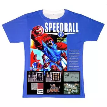 Футболки унисекс ly Lic Speedball 2 Gaming Megadrive Atari Bitmap Brothers Amiga S