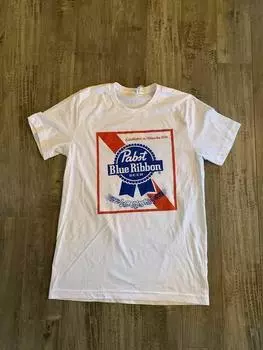 Футболки унисекс Pabst Blue Ribbon Beer S