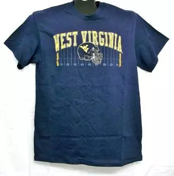 Футболки унисекс с футбольным полем West Virginia Mountaineers S