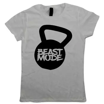Футболки унисекс с гирями Beast Mode Kettlebell Her S