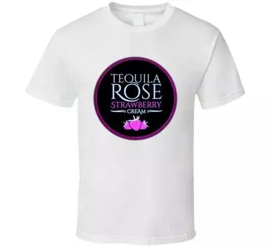 Футболки унисекс с веером Tequila Rose Strawberry Cream Fan S