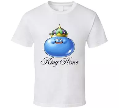 Футболки унисекс с видеоиграми Dragon Quest King Slime S