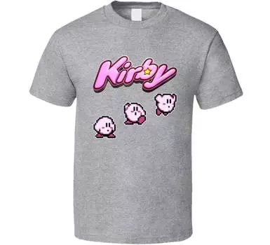 Футболки унисекс с видеоиграми Kirby Nes S