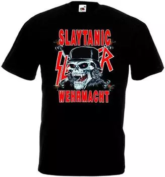 Футболки унисекс Slayer Slaytanic Wermacht V1 Black Trash Heavy Metal