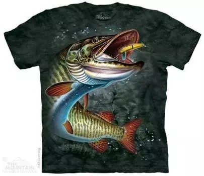Футболки унисекс The Mountain Muskie Fish S