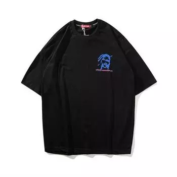 Футболки унисекс, забавные футболки с принтом черепа в стиле хип-хоп для мужчин и женщин, 100% хлопок, летние дышащие топы с круглым вырезом, свободные футболки, базовые футболки, мужская одежда S