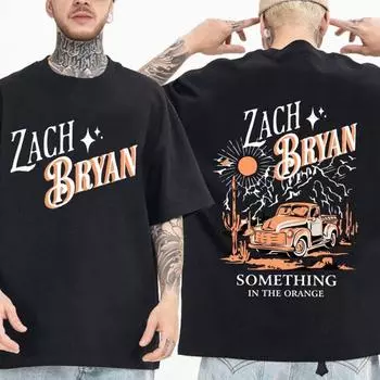 Футболки Zach Bryan Мужские женские футболки в стиле вестерн XXXL белый