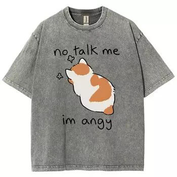 Футболки женские из хлопка стираные Футболки унисекс стираные Customscool Футболки женские из хлопка стираные S