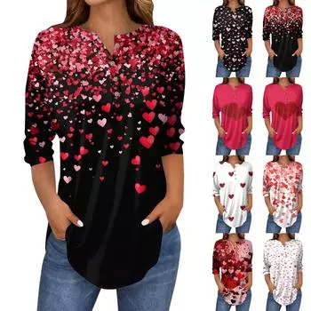 Футболки женские осенние повседневные рубашки с длинным рукавом 3/4 на пуговицах толстовка винтажный топ пуловер XL чёрный