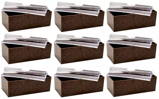 Футляр для бумажных полотенец Chopra Industries, оттенок дерева 691516, коричневый, набор из 9 шт., сделано в Японии xx [коммерческий набор], размер 24,4 12,5 H8,6 см
