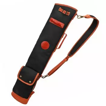 Футляр для гольф-клюшек TOURBON для тренировок, легкий, с флисовой подкладкой, черный -