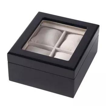 Футляр для хранения часов на 4 часа, деревянный футляр для коллекции часов с окном IG-ZERO69-20 Футляр для часов на 4 часа, роскошный футляр для часов