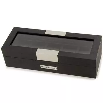 Футляр для хранения часов Royalhausen на 5 деревянных часовых футляров чёрный