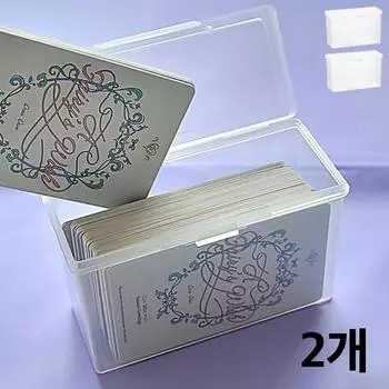 Футляр для хранения фотокарт CENDY, прозрачный, 2 шт.