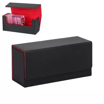 Футляр для хранения коллекционных карточек, коробка для карточек, чехол для карточек из искусственной кожи, чехол для хранения карточек большой емкости с верхней загрузкой, держатель для хранения оценочных карточек