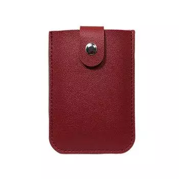 Футляр для карт Многопозиционный Выдвижной Держатель для карт Маленький кошелек Кошельки Мужской Чехол для карт Женский Футляр для карт красный