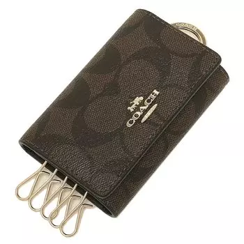 Футляр для ключей Outlet Signature Brown 77998 IMAA8 [Coach] женский [Товар]
