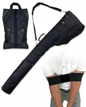 Футляр для клюшек для гольфа, сумка для гольфа, тренировочное оборудование, набор для обуви [AVANCE RAYS] 3 предмета